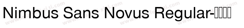Nimbus Sans Novus Regular字体转换